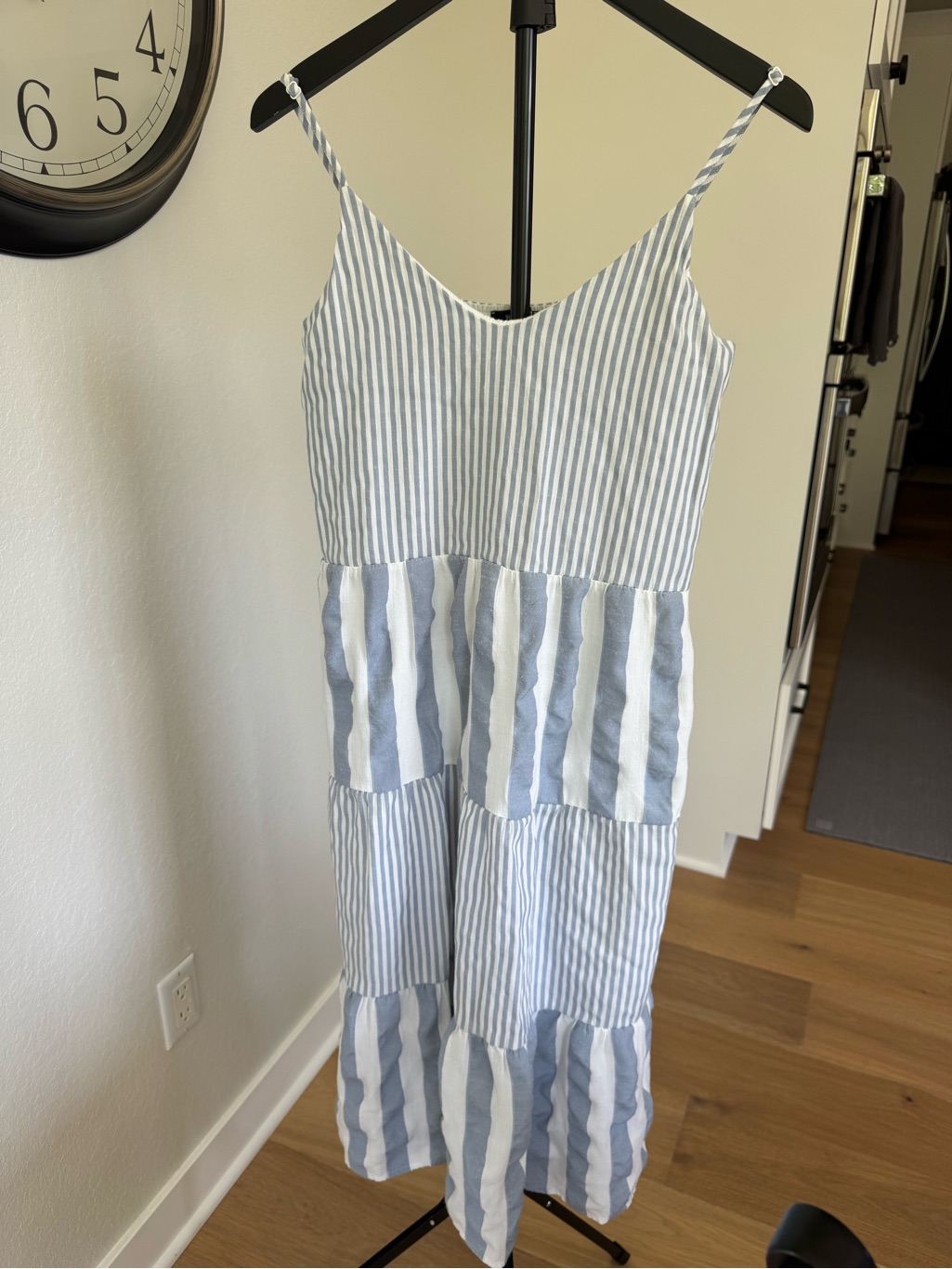 Wishlist Blue And White Striped Maxi Dress